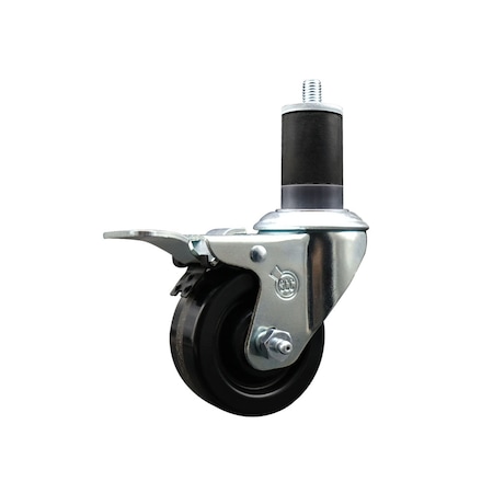 Service Caster 3'' Phenolic Swivel 1-5/8'' Expanding Stem Caster Total Lock Brake SCC-EXTTL20S314-PHR-158